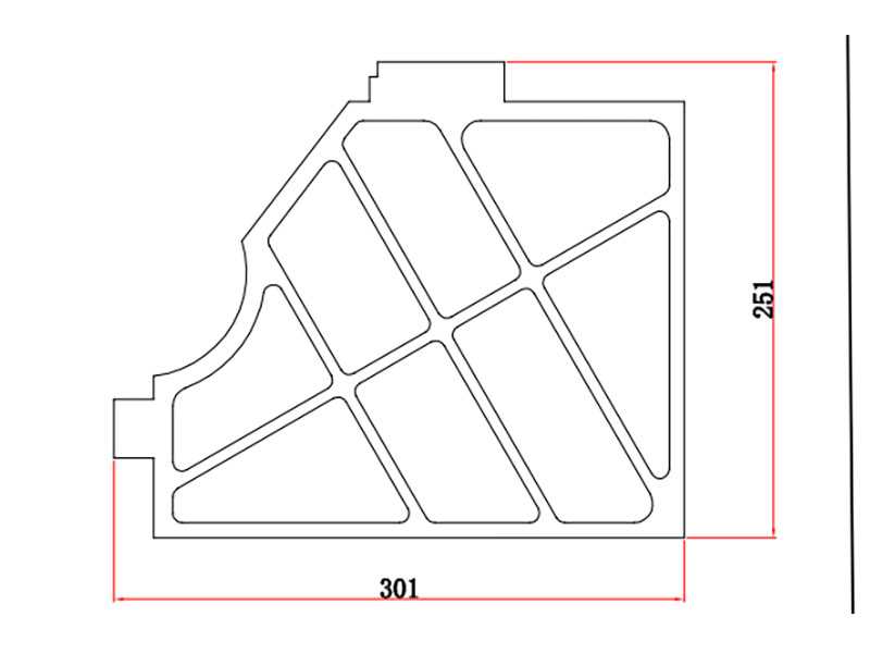 萬(wàn)瓦及地軌激光切割機(jī)專(zhuān)用航空鋁橫梁